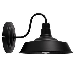 Aplique 1L E27 Gael negro mate Abitare