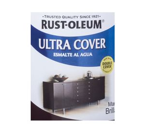 Esmalte al agua 946 ml Ultra cover marrón brillante Rust-Oleum.