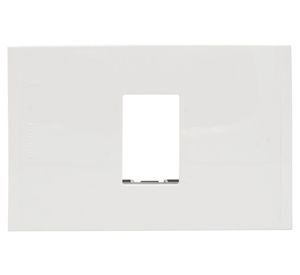 Placa 1 módulo + soporte Nobile blanco Bticino