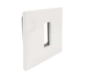 Placa 1 módulo + soporte Nobile blanco Bticino