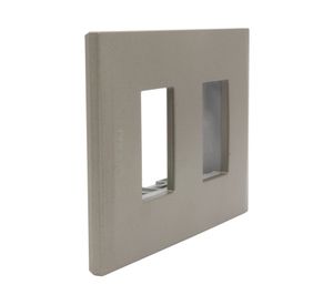 Placa 2 módulos + soporte Nobile terra Bticino