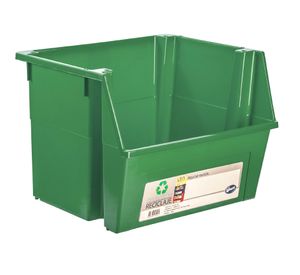 Contendedor reciclaje 25 litros verde Wenco.