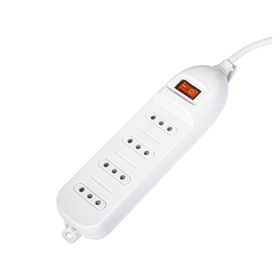 Alargador múltiple 4 posiciones 3 m AT104-3 blanco Ante