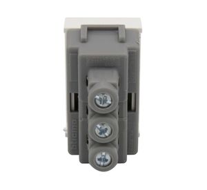 Módulo tomacorriente simple 10/16A 2P+T Nóbile blanco Bticino