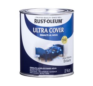 Esmalte al agua 946 ml Ultra cover azul marino brillante Rust-Oleum