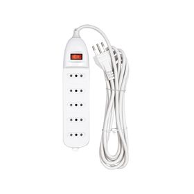 Alargador múltiple 5 posiciones 3 m AT105-5 blanco Ante