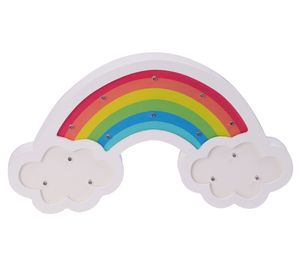 Lámpara sobremesa cartel LED arcoíris Abitare