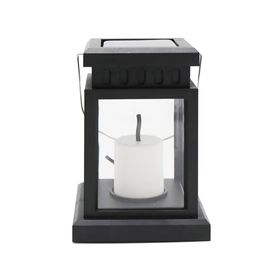 Lámpara decorativa solar LED 1L Fanal negro Pro Outdoor.