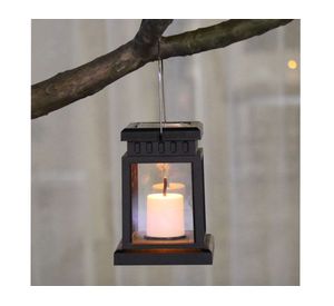 Lámpara decorativa solar LED 1L Fanal negro Pro Outdoor.