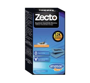Recarga insecticida tableta Zecto 12 unidades Anasac