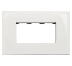 Placa 3 módulos + soporte Nobile blanco Bticino