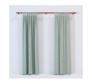 Barra para cortina madera 35 mm sin argollas 3.5x160 cm Cedro