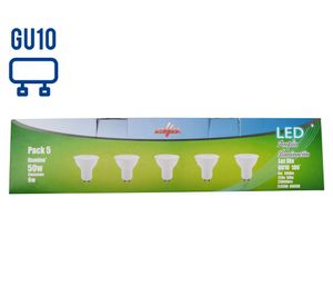 Ampolleta LED 50W GU10 luz día 5 unidades Elfa