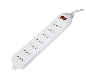 Alargador múltiple 7 posiciones 3 m AT107-3 blanco Ante