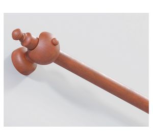 Barras para Cortinas 22 mm madera 160x2 cm cedro