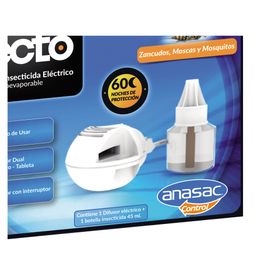 Difusor eléctrico + insecticida líquido Zecto Anasac
