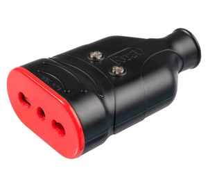 Enchufe hembra volante 10/16A 2P+T RS78206 negro Rosi