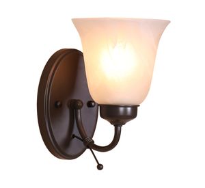 Aplique 1L E27 chocolate/mármol Abitare