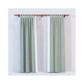 Barra para cortina doble madera 180x5 cm cedro