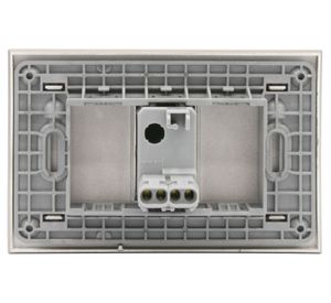 Placa armada interruptor simple 10A 9/12 Nóbile café Bticino