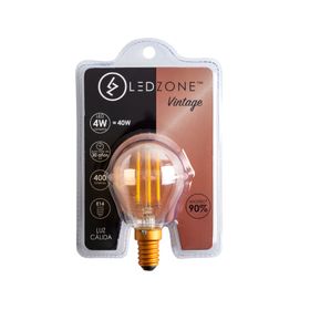 Ampolleta led 4W E14 luz cálida Mini Globo