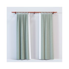 Barra para cortina doble madera 220x5 cm cedro