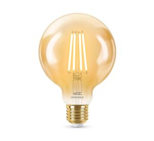 Ampolleta filamento 6,9W E27 luz cálida globo Wiz