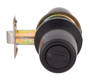 Cerradura tubular pomo oficina/dormitorio 8000 negro Poli