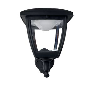 Farol pared LED con sensor Temis negro Abitare