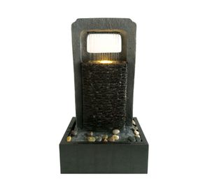 Fuente agua Pared piedras LED Outzen