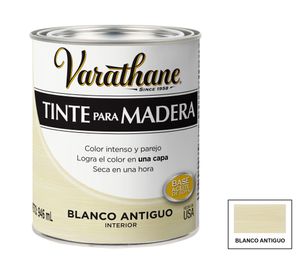 Tinte para madera 946 ml blanco antiguo mate Varathane.