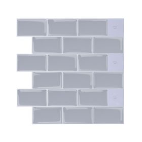 Mosaico autoadhesivo 30x30 cm Brick gris Briketo