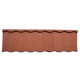 Teja gravillada Treviso rojo 0,4 x 420 x 1340 mm