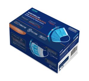 Mascarilla desechable Nanocoat celeste 50 unidades DeysaCare.