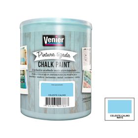 Pintura tizada 1 litro Chalk Paint Celeste Calmo mate