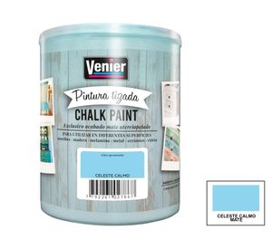 Pintura tizada 1 litro Chalk Paint Celeste Calmo mate