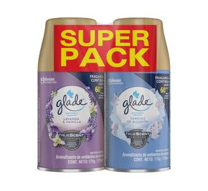 Repuesto aromatizador 175 gr lavanda vainilla 2 unidades Glade.