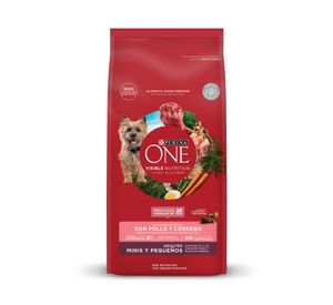Alimento perro adulto 2 kg mini/pequeño pollo y cordero Purina One.
