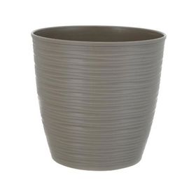 Macetero 23 cm piedra taupe Reyplast.