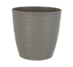 Macetero 23 cm piedra taupe Reyplast.