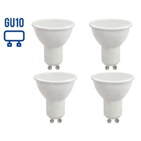 Ampolleta LED 7W GU10 luz cálida 4 unidades Elfa.