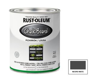 Esmalte al agua 887 ml Pizarrón negro mate Rust-Oleum.