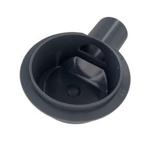 Pileta cuadrada 10x10 cm 40 mm trampa PVC gris