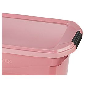 Caja organizadora 29 litros rosa San Remo.