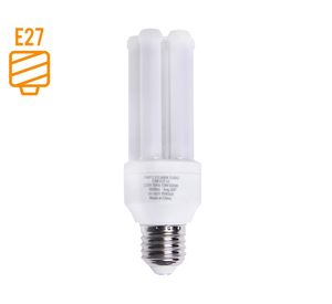 Ampolleta LED 13W E27 luz cálida mini tubo Elfa.
