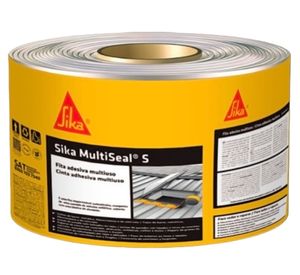 Cinta selladora tapagoteras 10 cm x 10 m Multiseal S plata Sika.