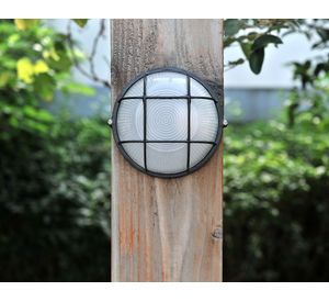 Tortuga LED 1L redonda negro Abitare