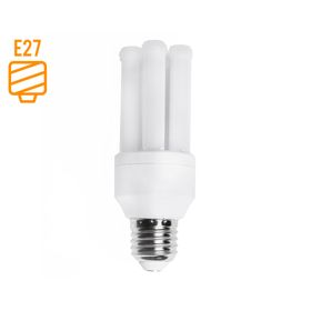 Ampolleta Led 9W E27 luz cálida Mini tubo