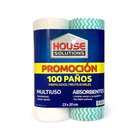 Paño reutilizable 100 unidades House Solutions.