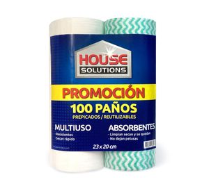 Paño reutilizable 100 unidades House Solutions.